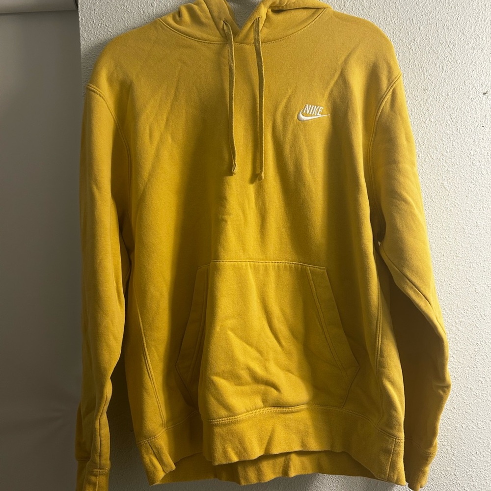 Nike Men's Yellow Hoodie